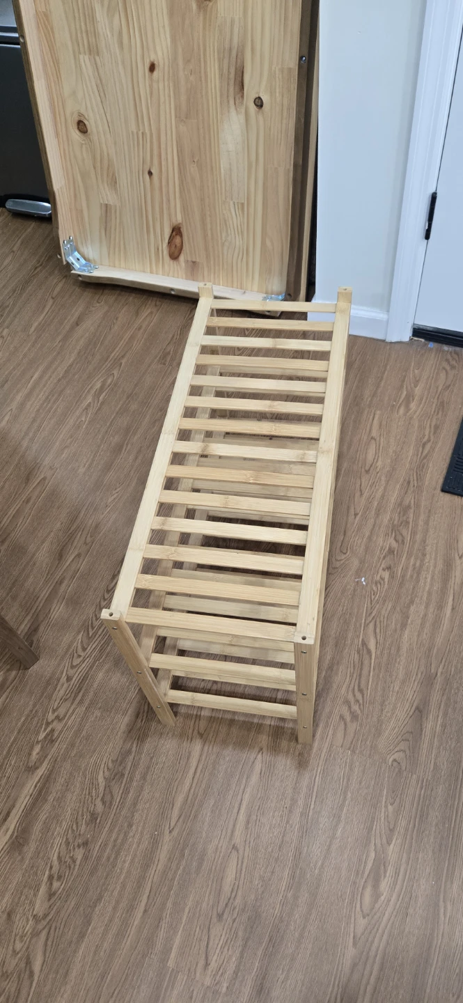 3-Tier Bamboo Shoe Rack - photo 2