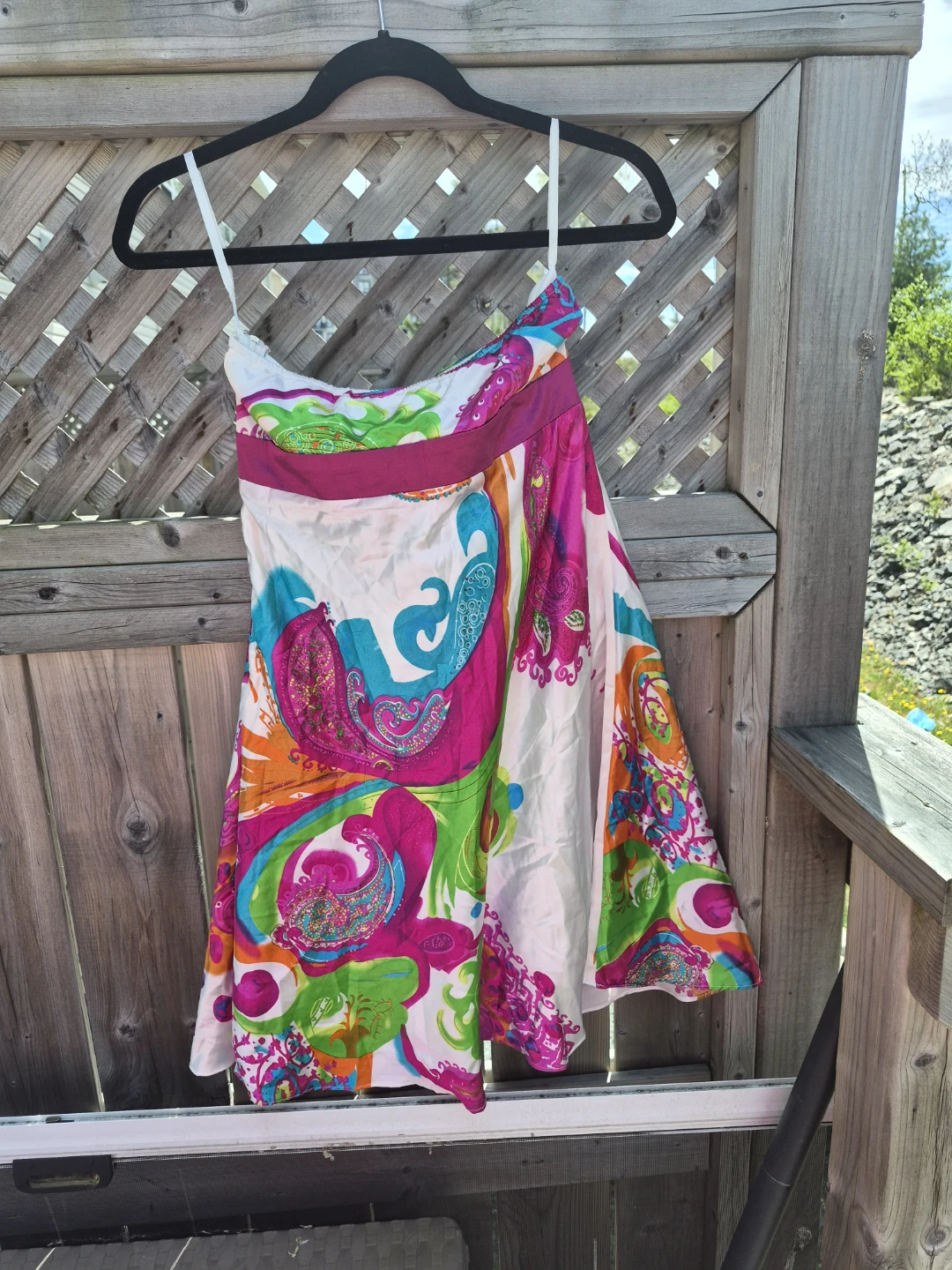 Ever-Pretty Strapless Dress with Colorful Paisley Print - photo 2