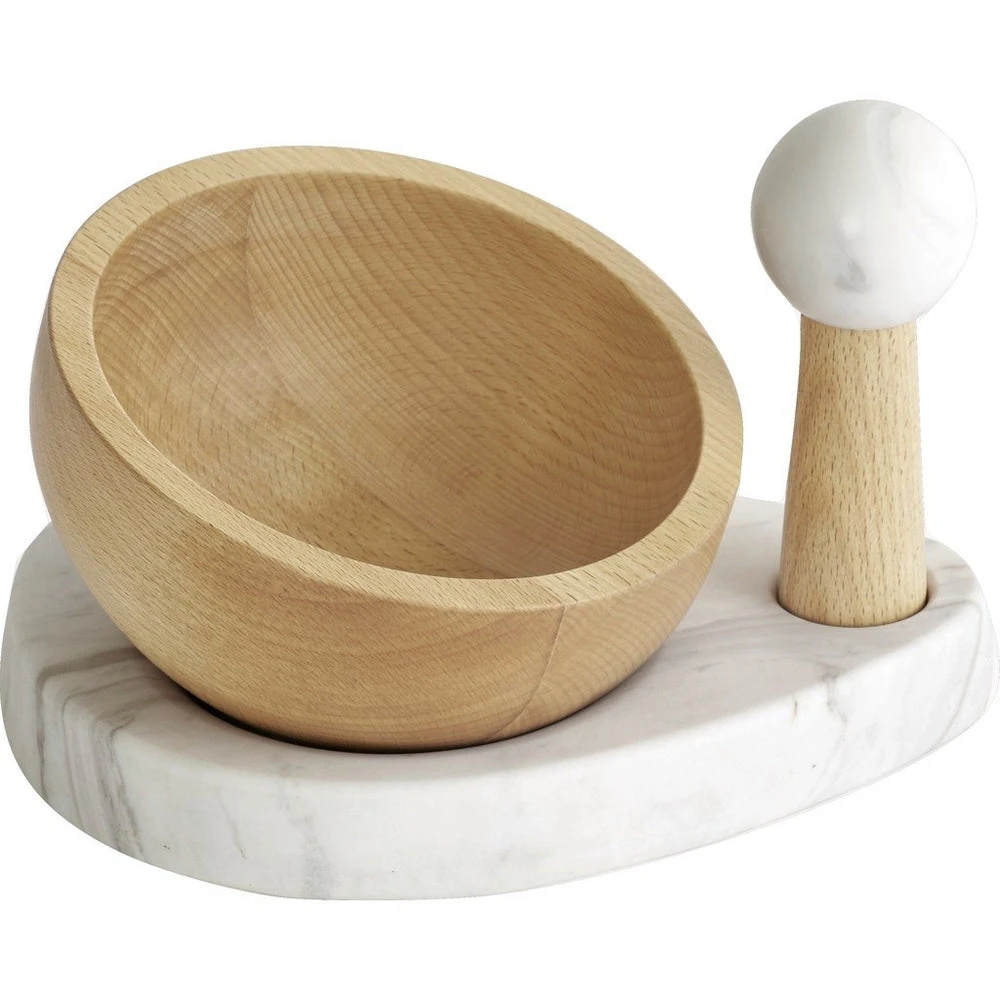 Umbra Marble Mortar and Pestle - Natural