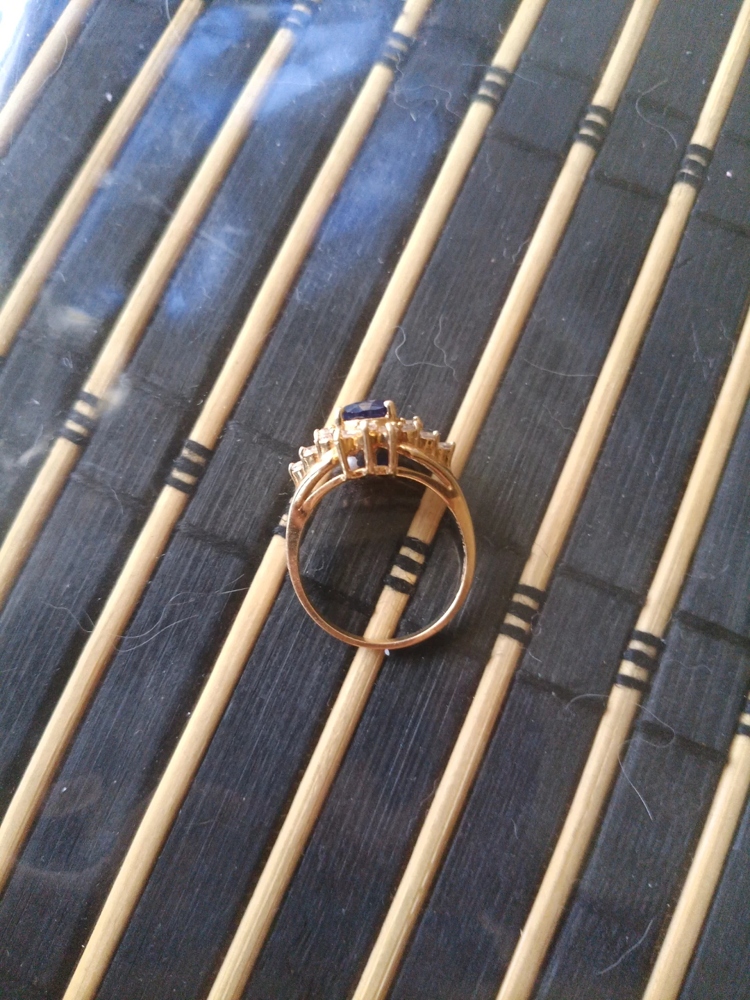 Gold Sapphire and Diamond Ring - photo 3