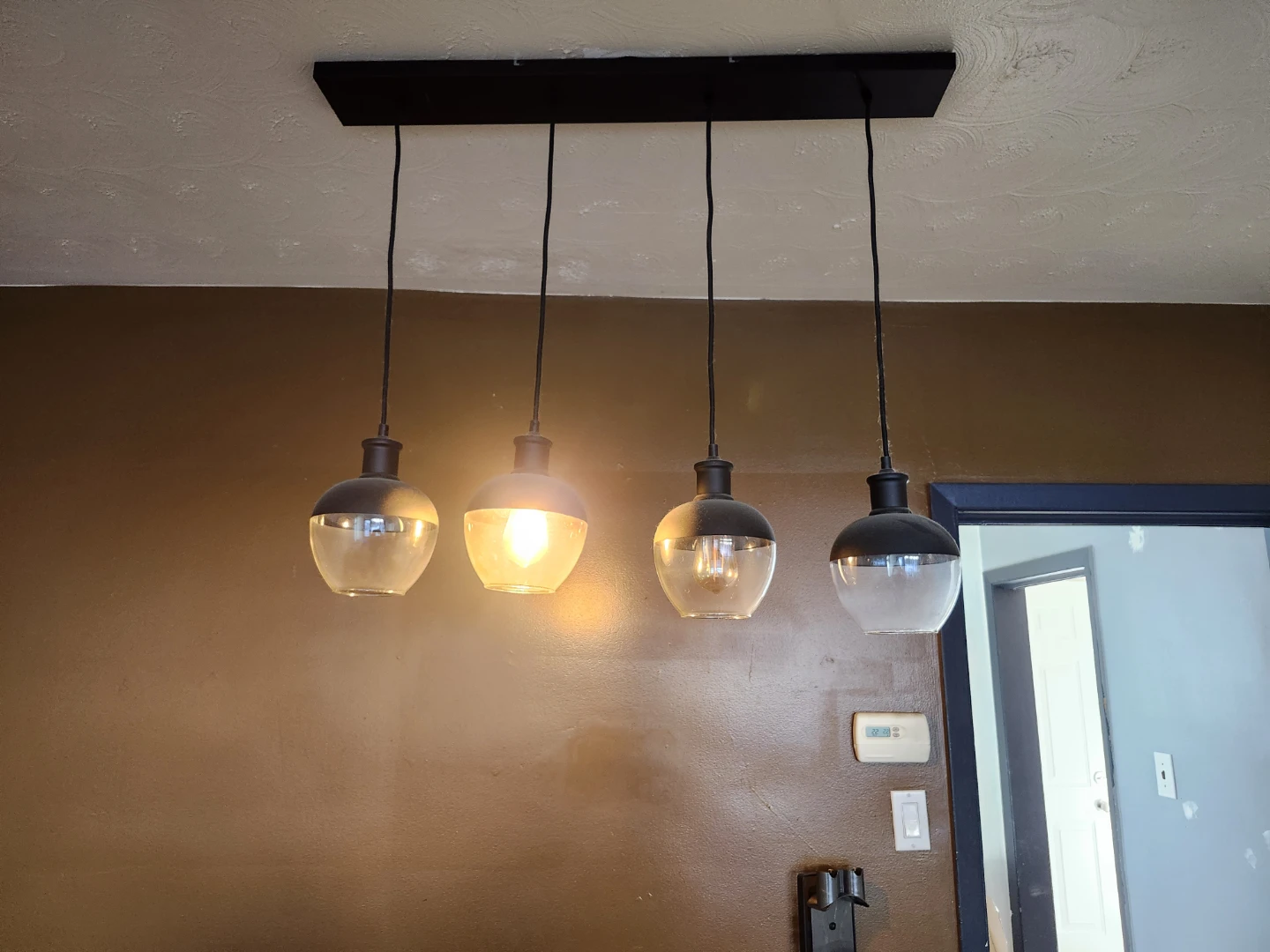 4-Light Black Pendant Light Fixture - photo 4