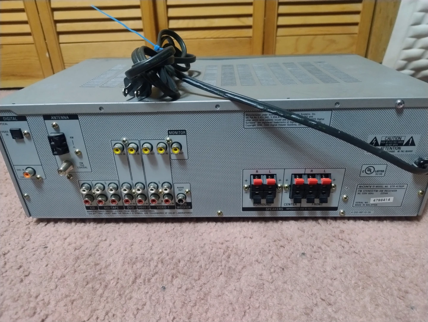 Sony STR-K760P FM Stereo/FM-AM Receiver - photo 2