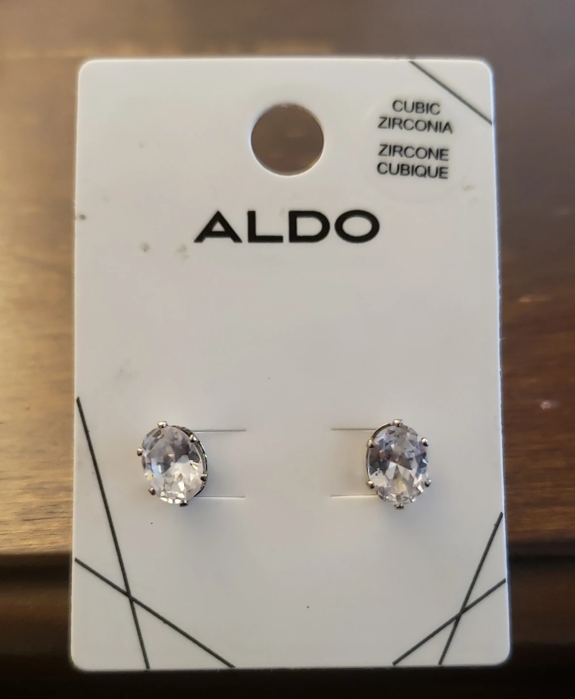 ALDO Cubic Zirconia Oval Stud Earrings