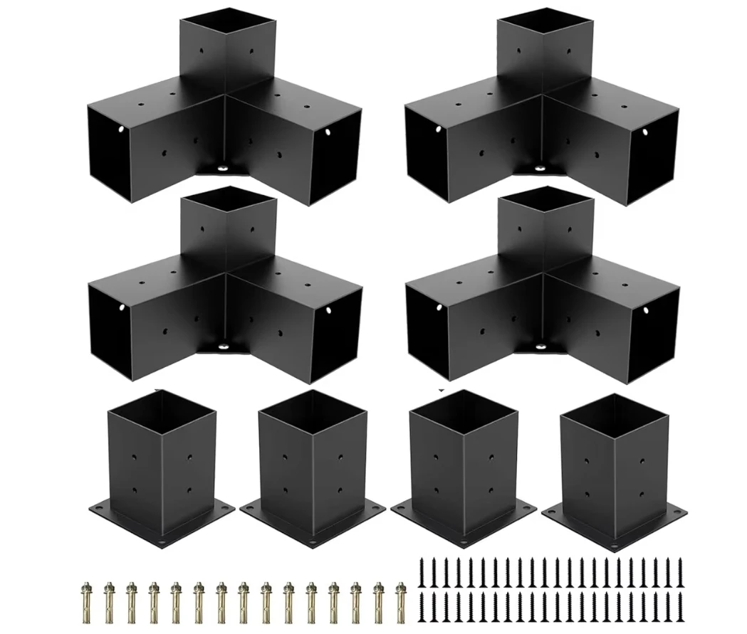 Pergola Post Corner Brackets and Bases