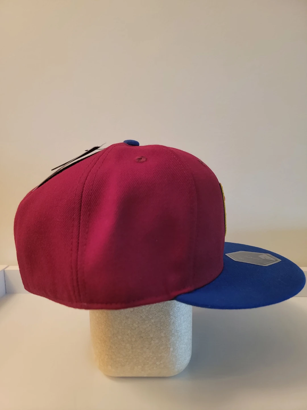 FC Barcelona Fitted Baseball Cap - Burgundy & Blue Size 7 1/2 - photo 3