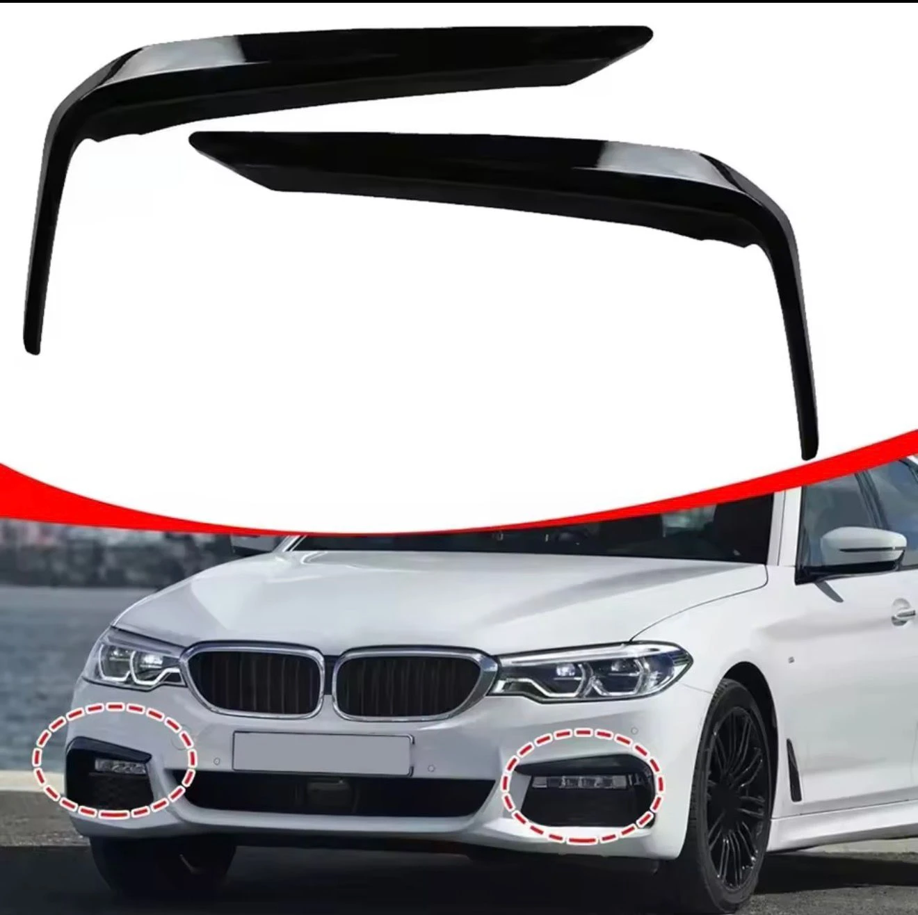 Brand new Black Front Bumper BMW 5 Series G30/G31