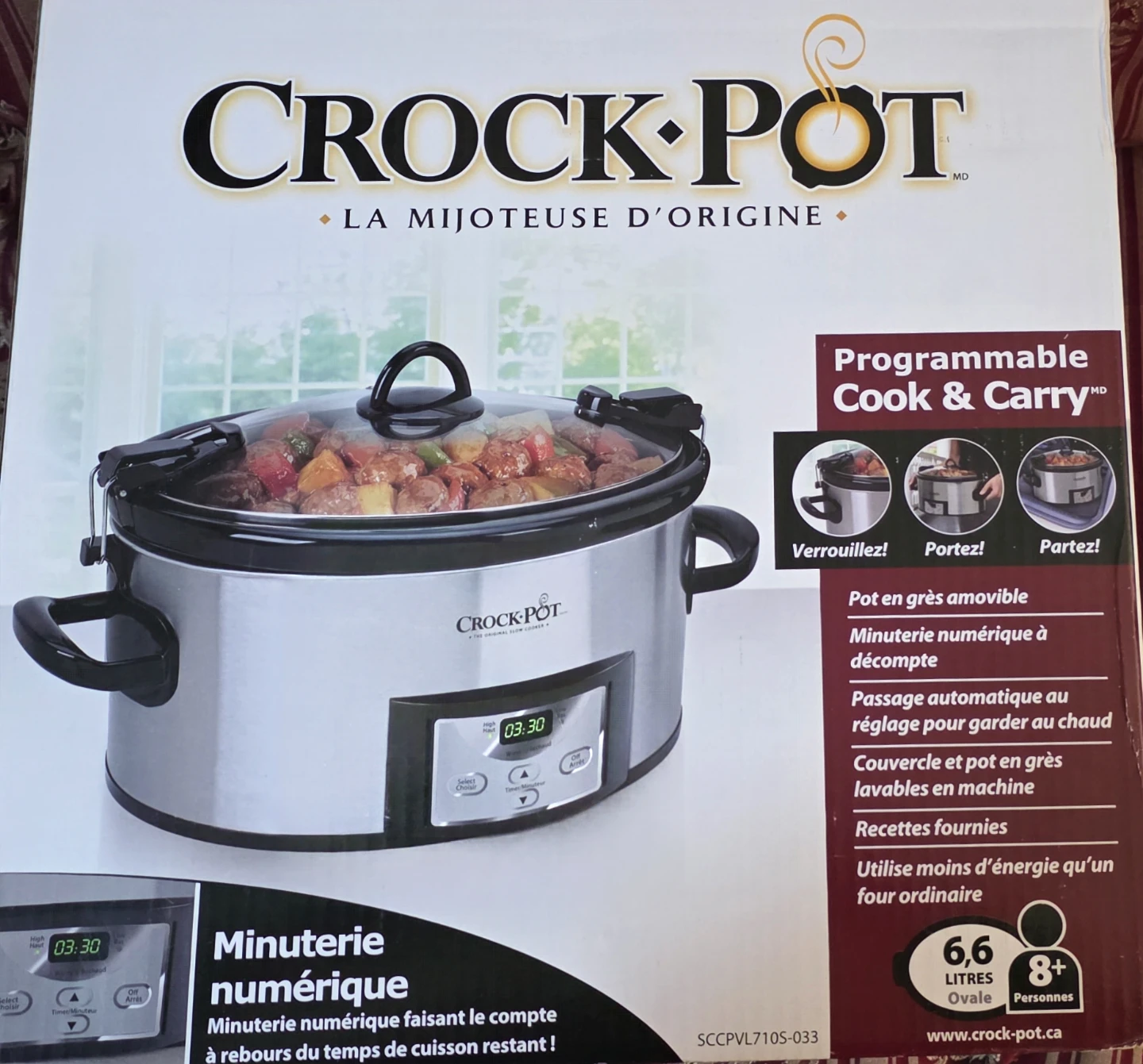 Crock-Pot Programmable Cook & Carry Slow Cooker 7 Quart Oval - photo 5