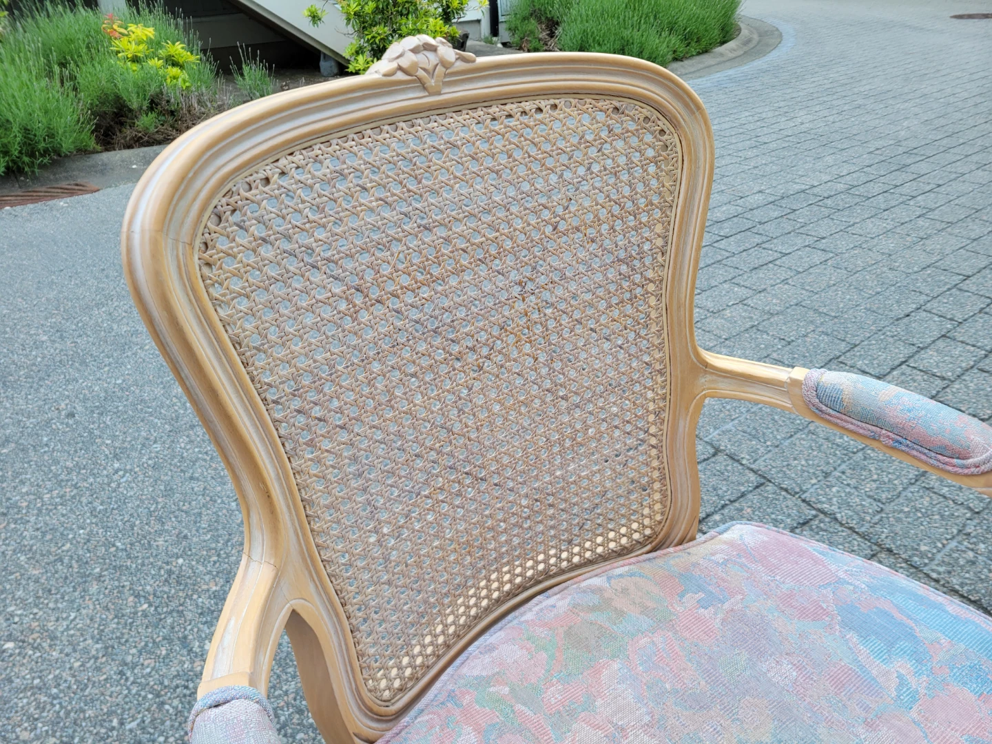 Vintage French Provincial Cane Back Chairs – Pair - photo 5