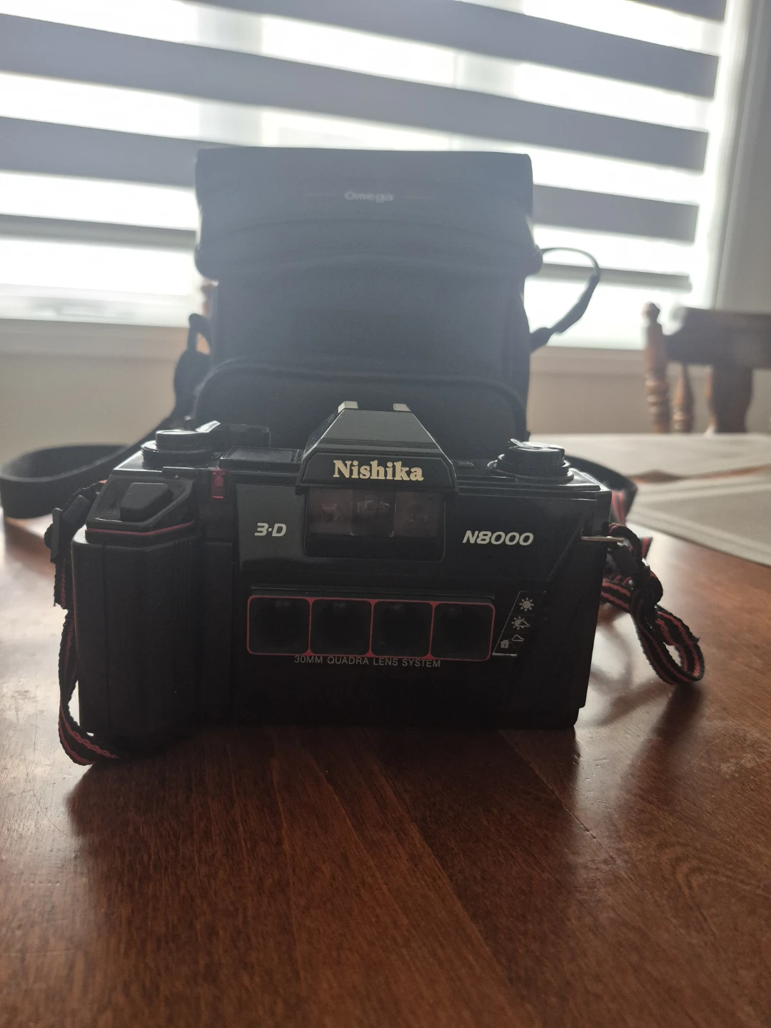 Nishika N8000 3D Quadra Lens System Camera with Omega Bag