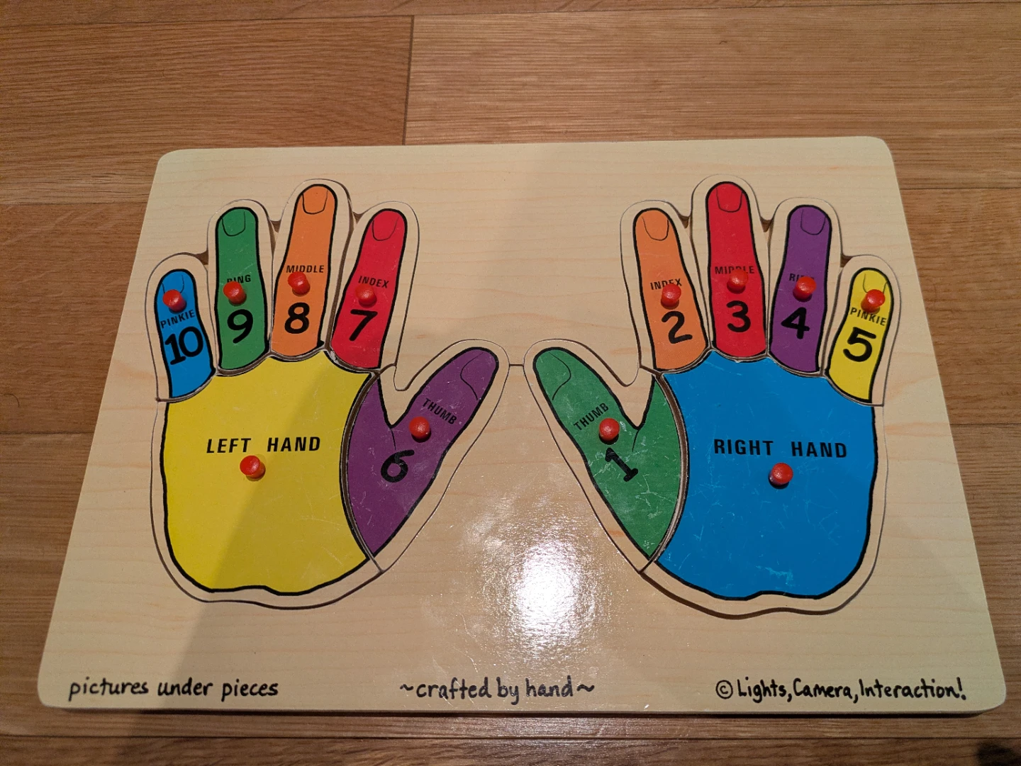 Hand-Crafted Melissa & Doug Easy-Grip Peg Puzzle
