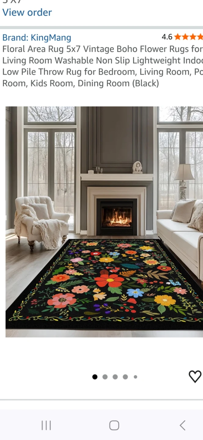 Flower rug .like new