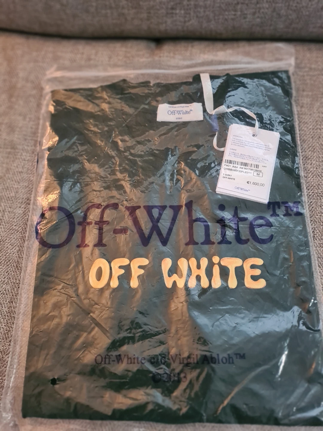OFF WHITE x Kaws Graphic T-Shirt - Green - photo 3