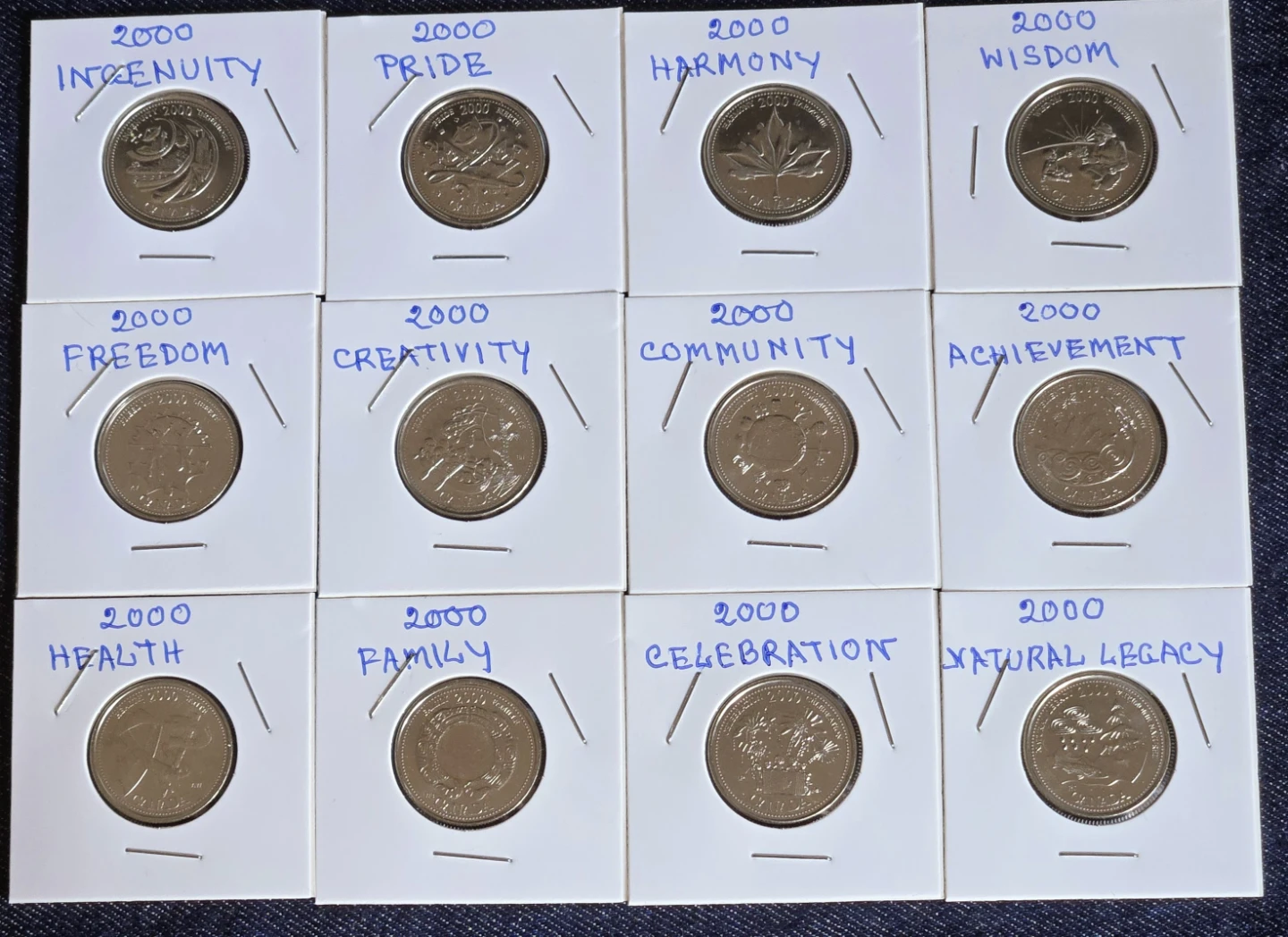 2000 Canadian Millennium Quarter - 12 Coin Set - photo 2