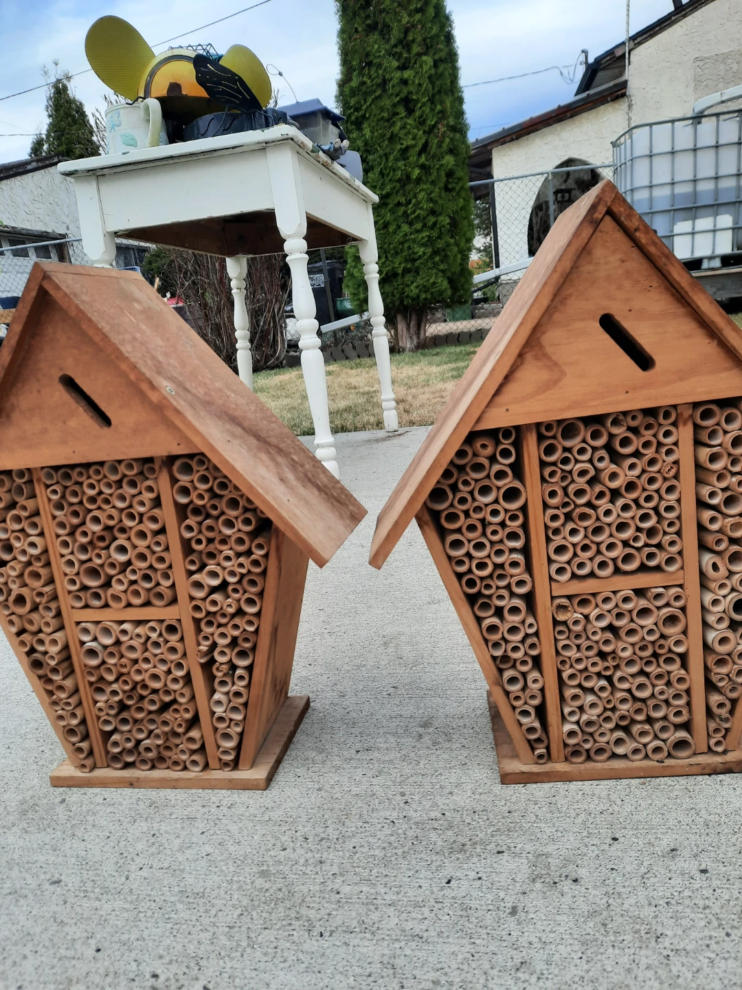 Pair of Wooden Bee Houses - photo 2