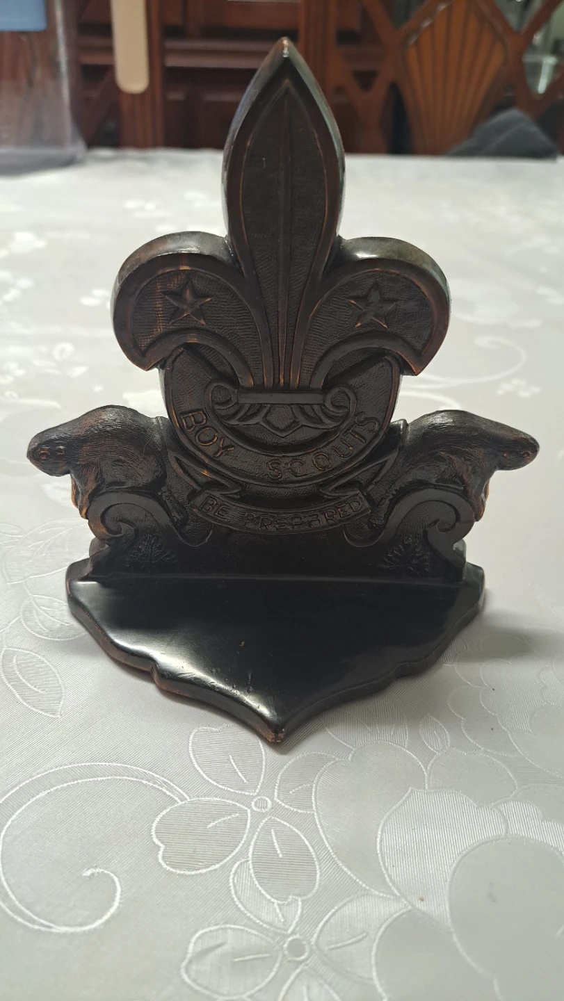 Boy Scouts "Be Prepared" Fleur-de-lis Emblem Desk Organizer