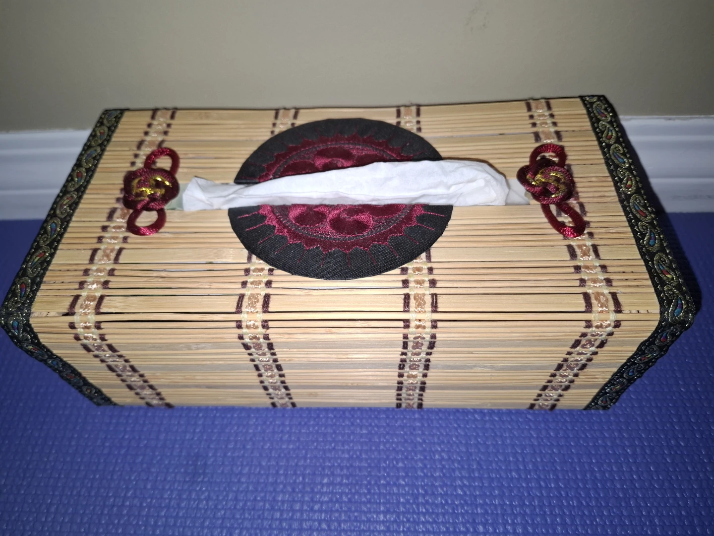 Bamboo Tissue Box Cover Holder - photo 3