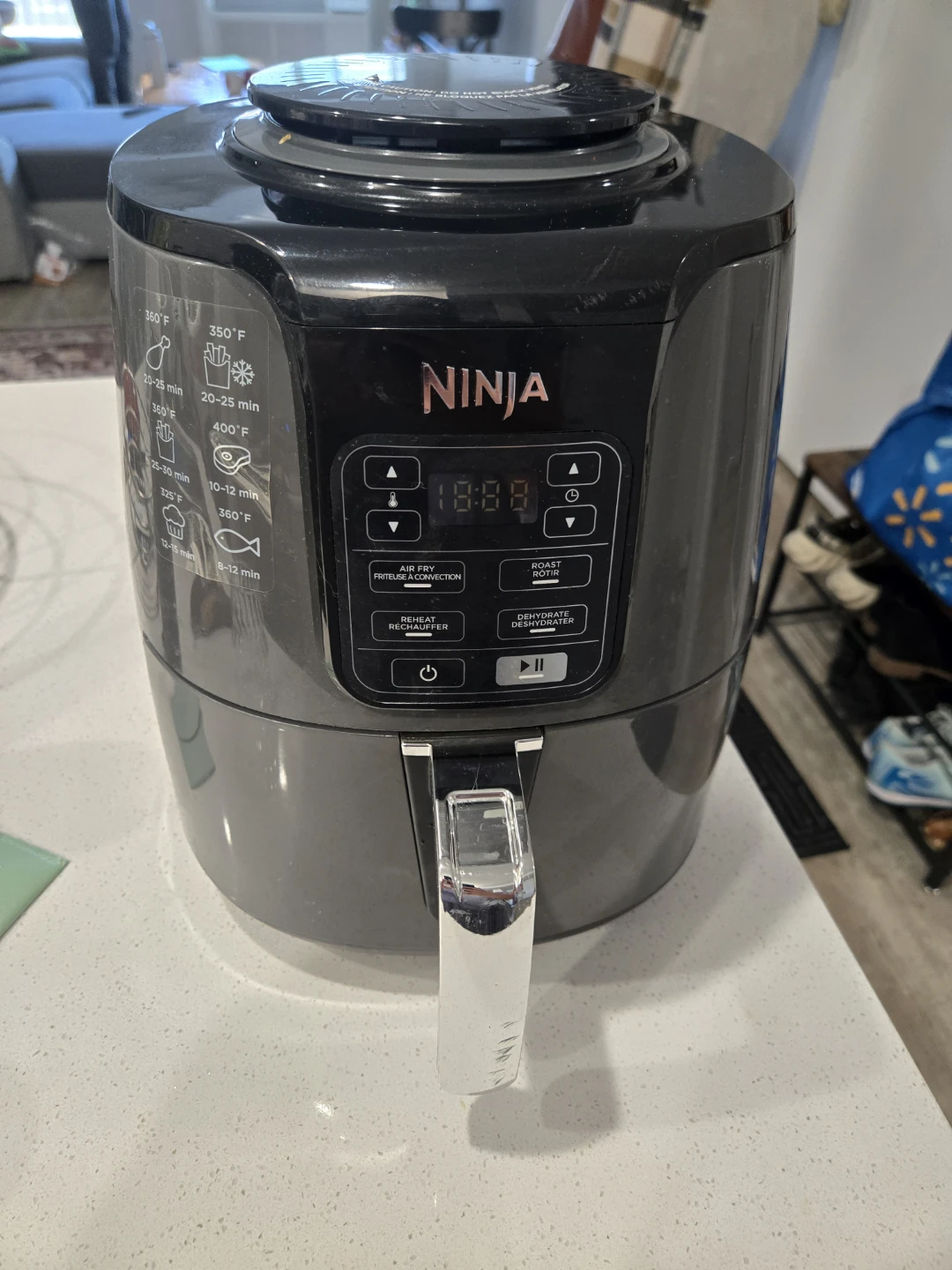 Ninja AF100C Air Fryer 4 Qt Charcoal Grey