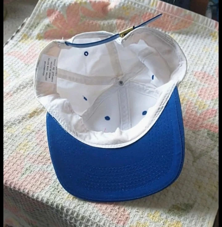 Very Rare 1990's SEGA SPORTS Promo Blue and White Baseball Cap - photo 2