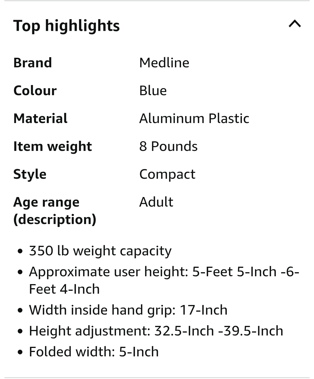 Medline Adult Folding Walker - photo 4