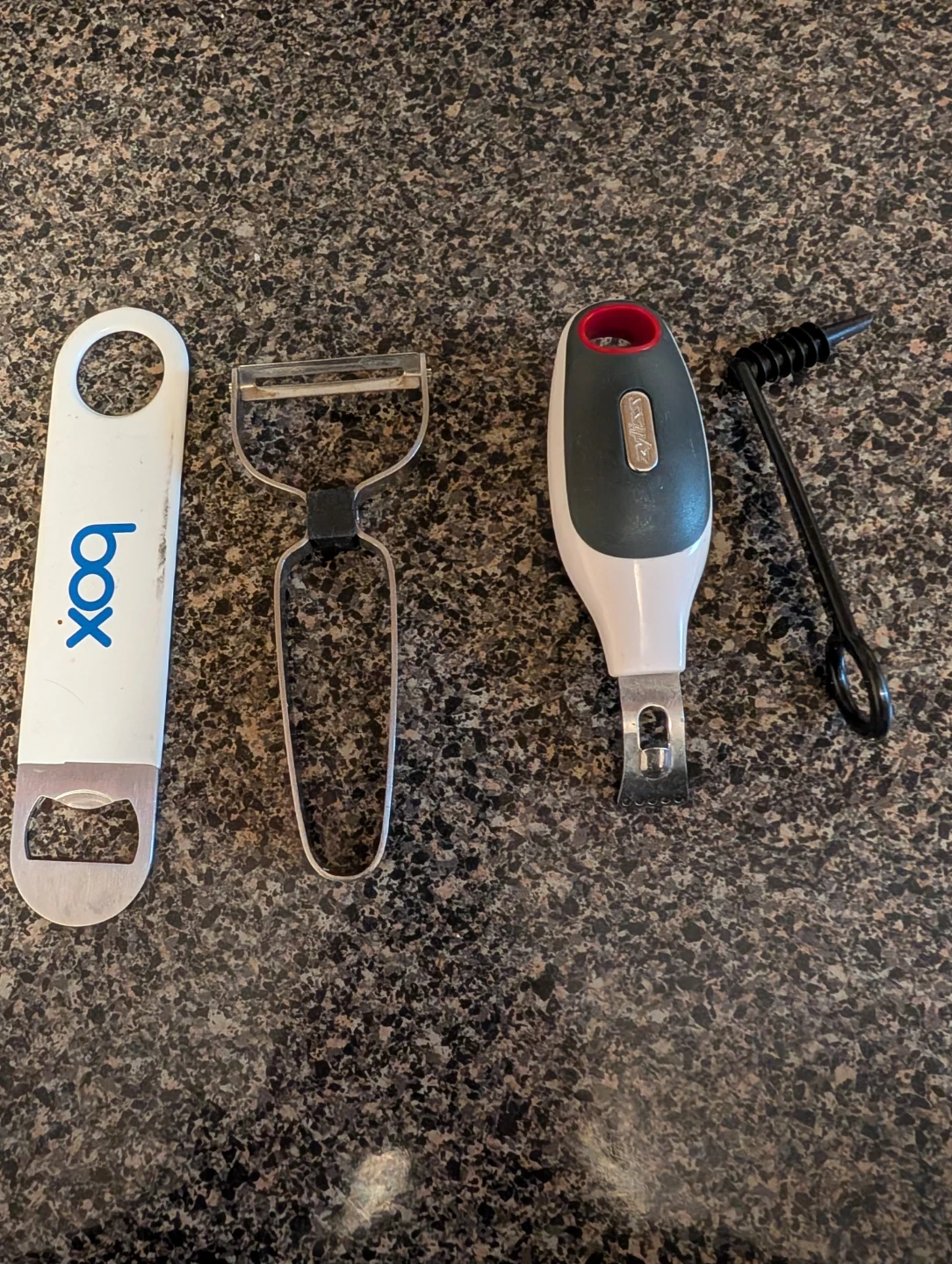 Kitchen Gadget Set - Bottle Opener, Peeler, Corkscrew