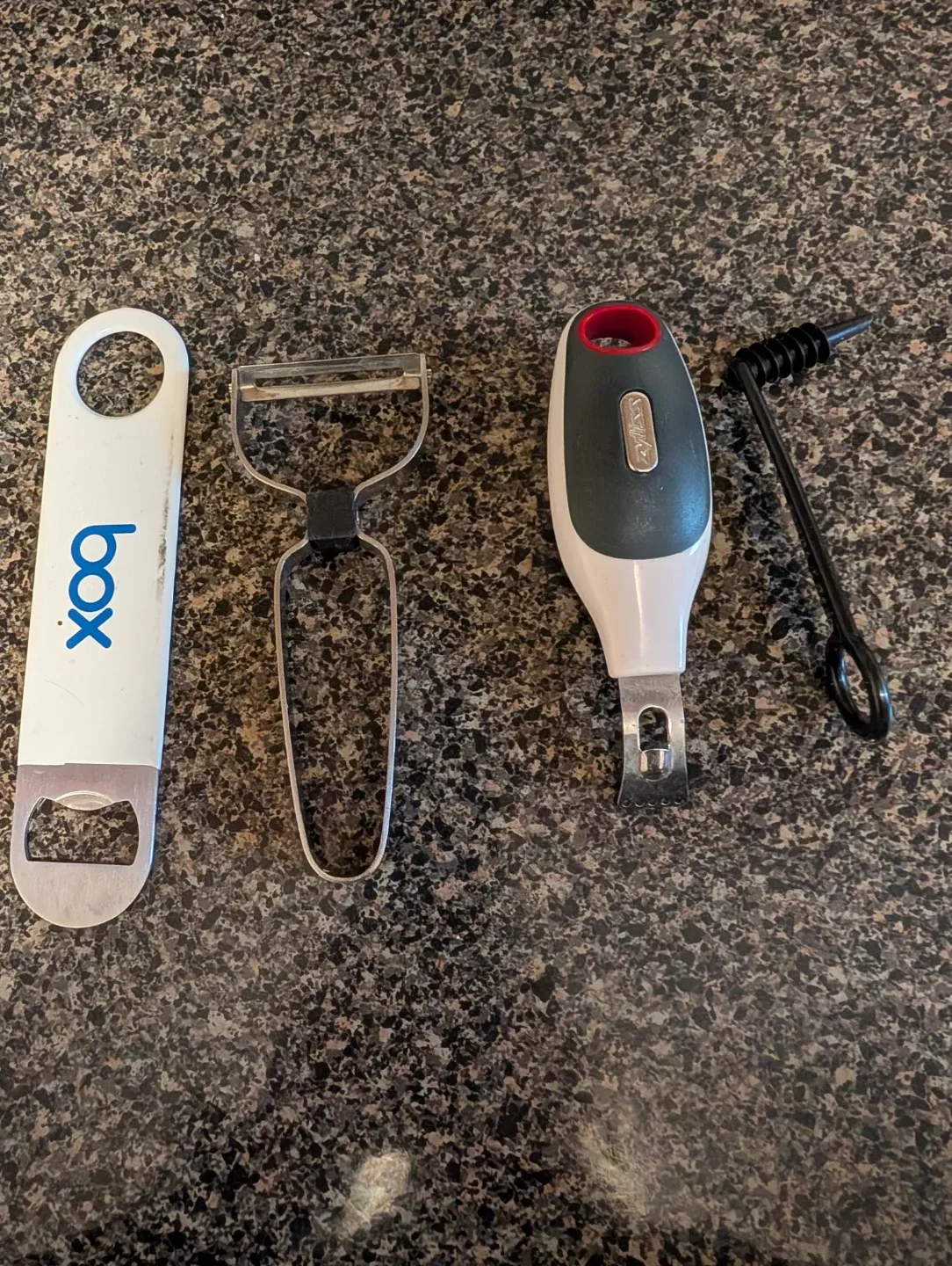 Kitchen Gadget Set - Bottle Opener, Peeler, Corkscrew