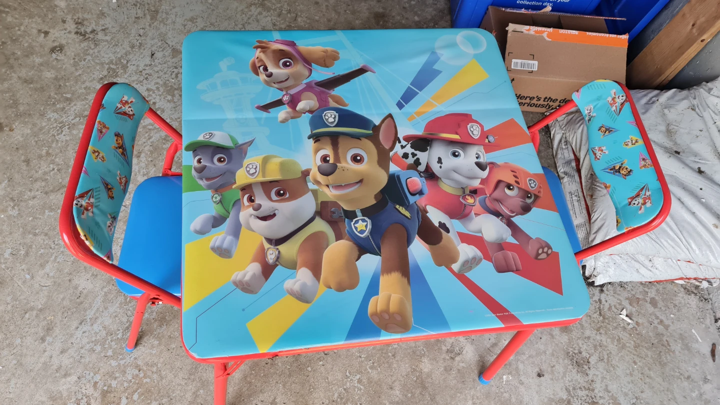 Paw Patrol Table and Chairs Set