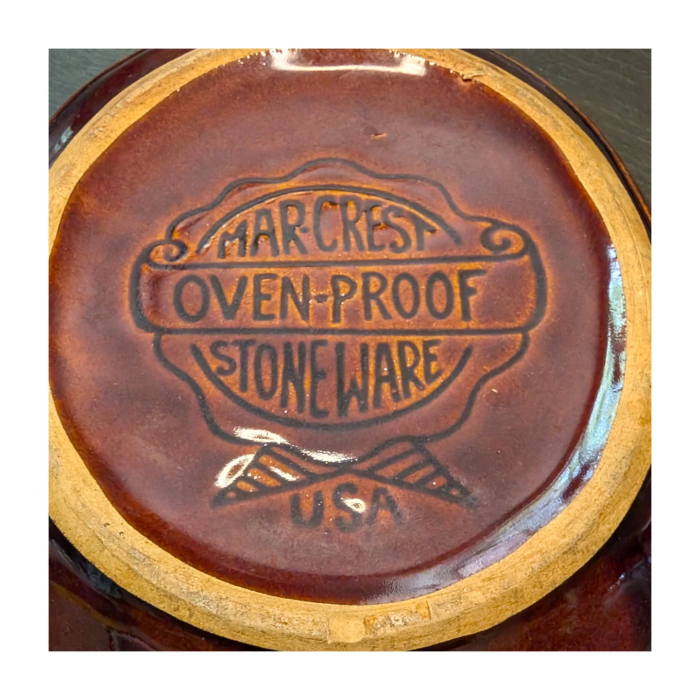 Marcrest Oven-Proof Stoneware Casserole Dish with Lid