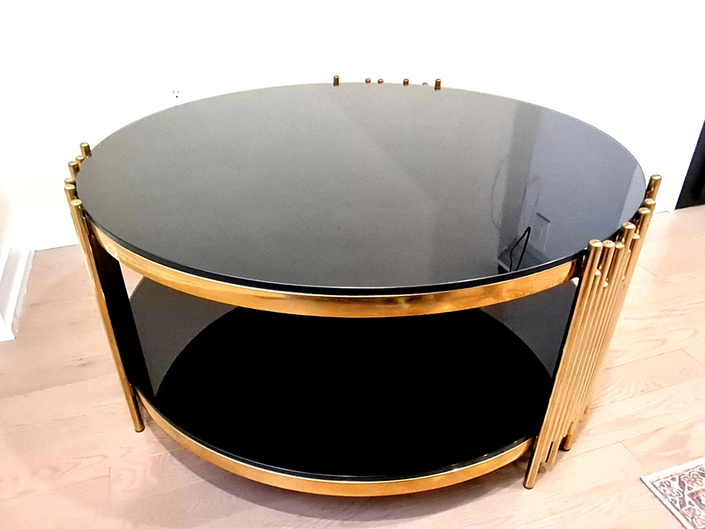 GOLD & BLACK COFFEE TABLE - photo 2