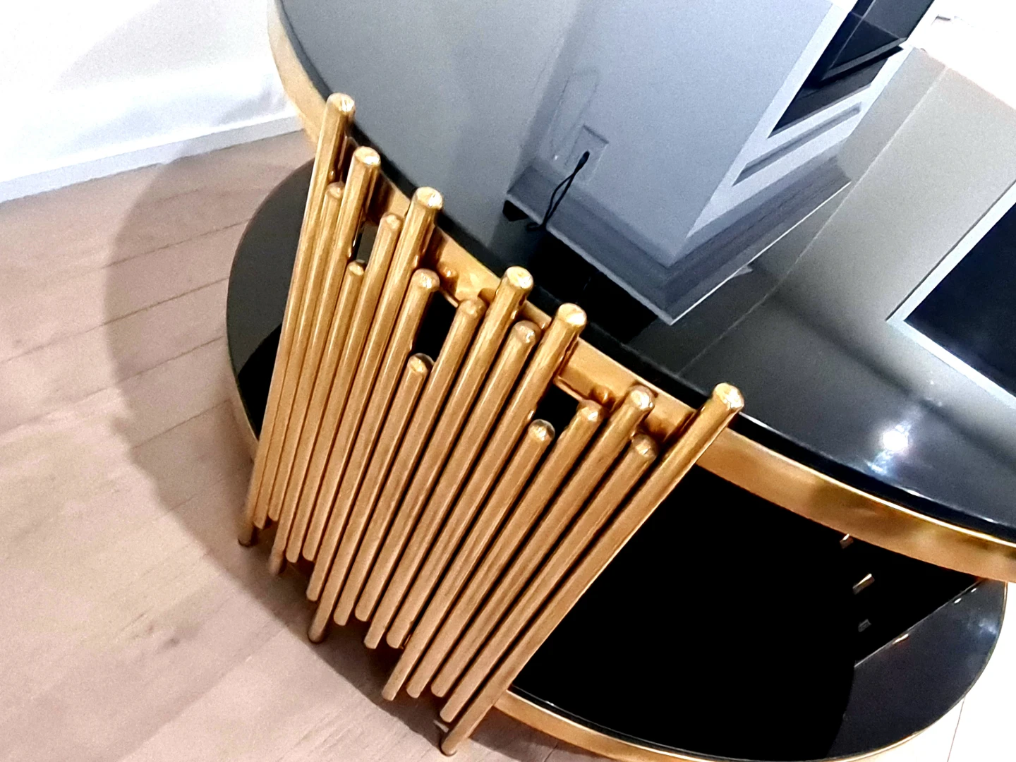 GOLD & BLACK COFFEE TABLE - photo 3