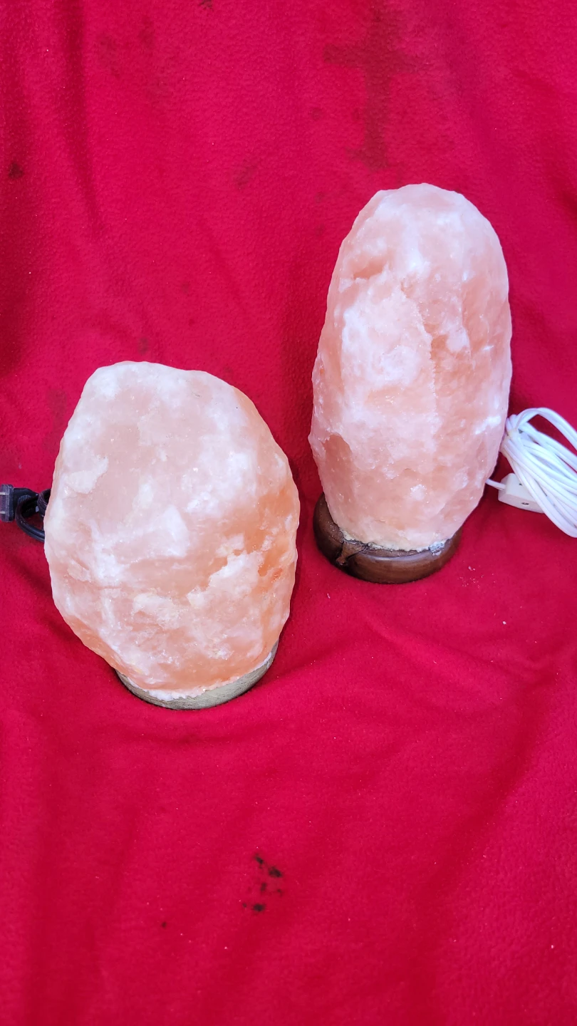 Himalayan Salt Lamps with lights-$15 each
