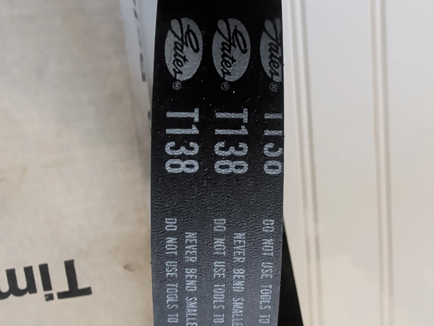 Gates T138 Timing Belt - photo 3