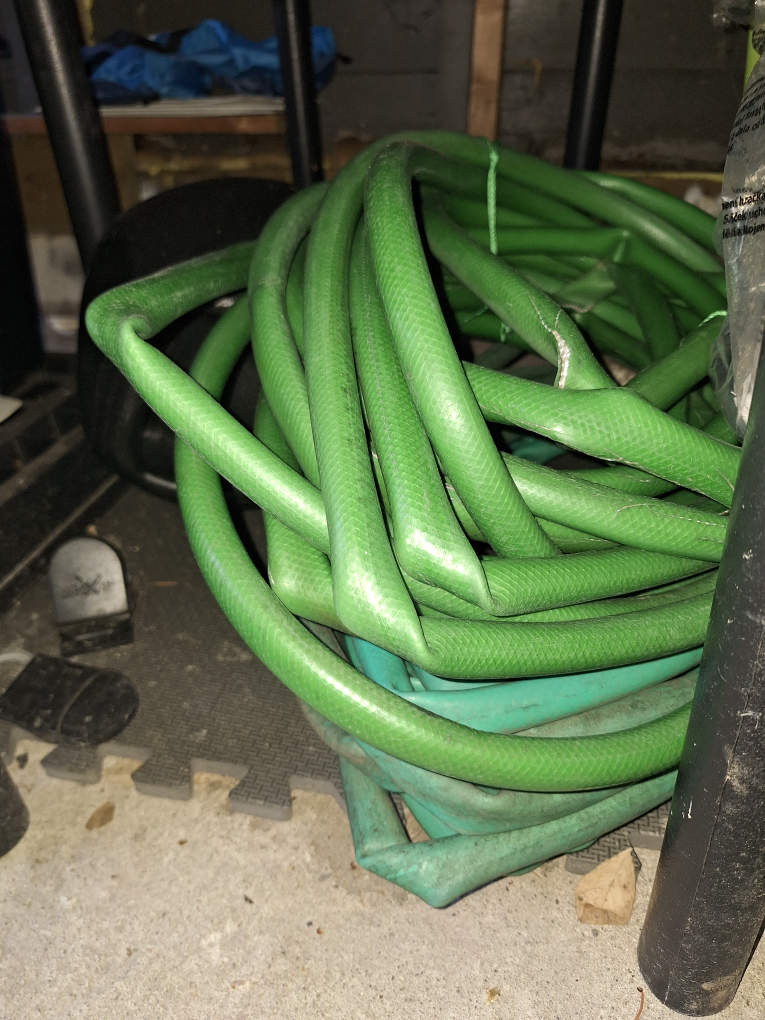 Green Garden Hose