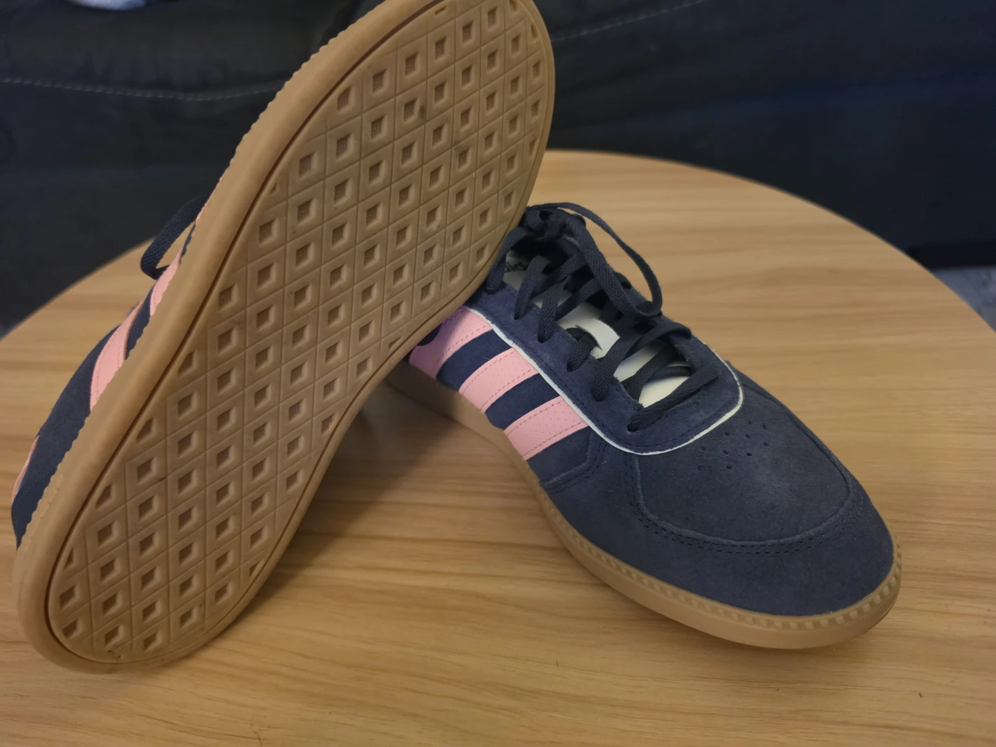 Adidas Samba Shoes Navy Pink Size 10 - photo 2