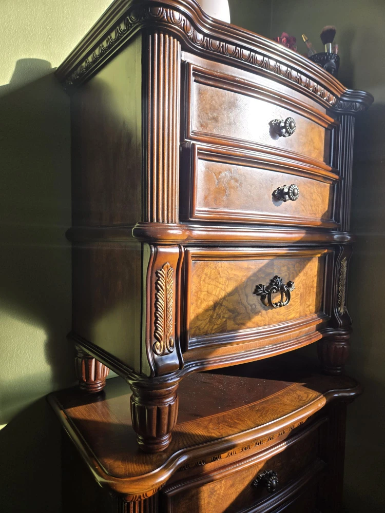 Wooden Dresser Set with Nightstand - photo 2