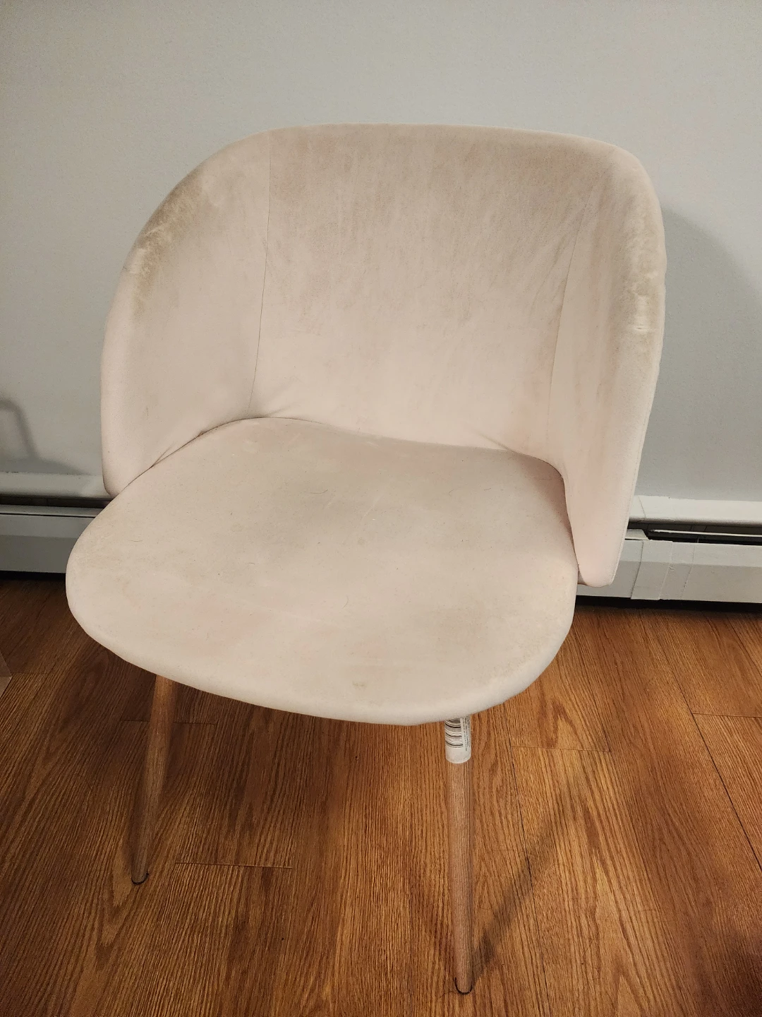 Pink Velvet Accent Chair - photo 3
