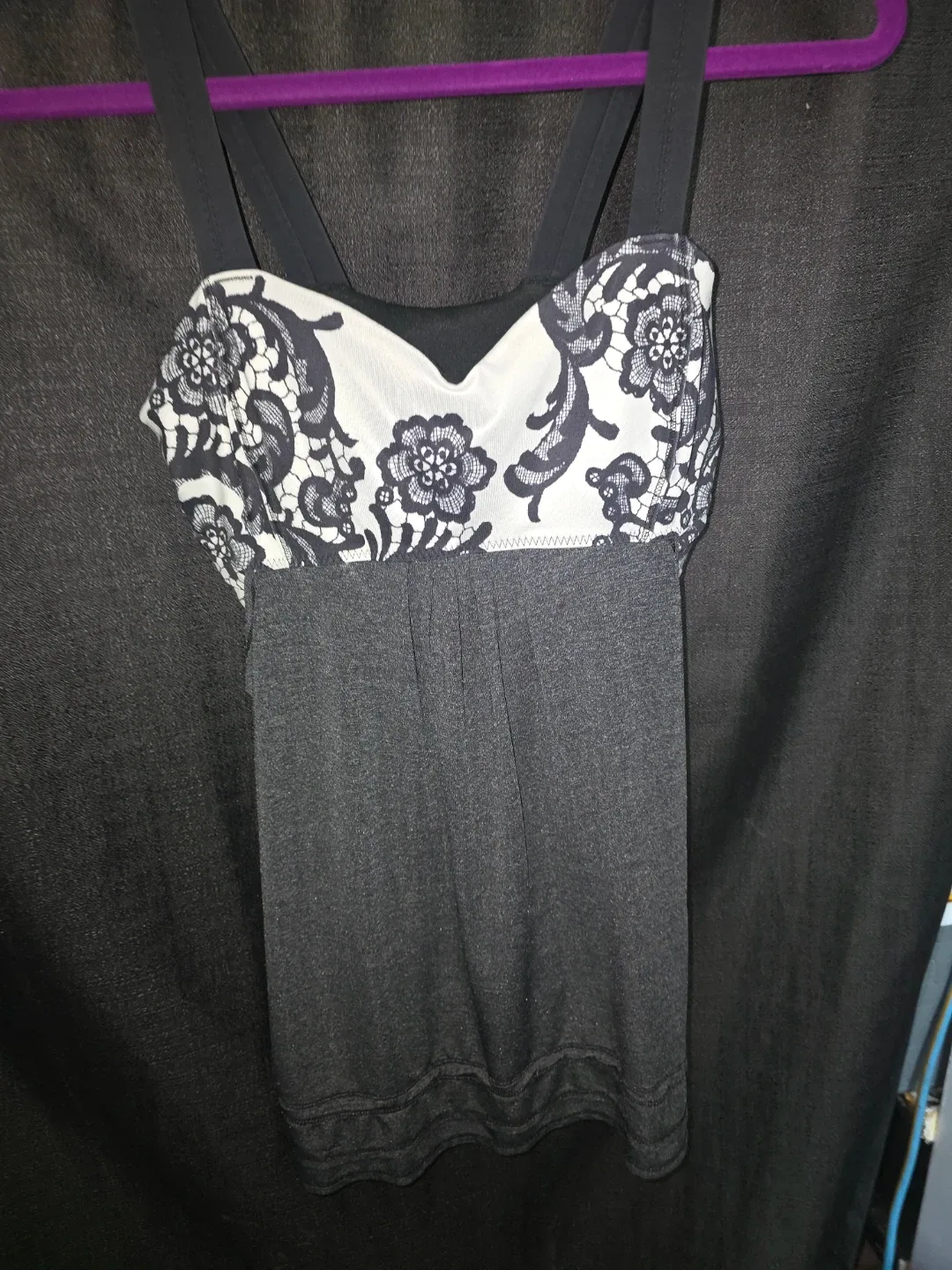 Women's Tank Top with Lace Detail - photo 2