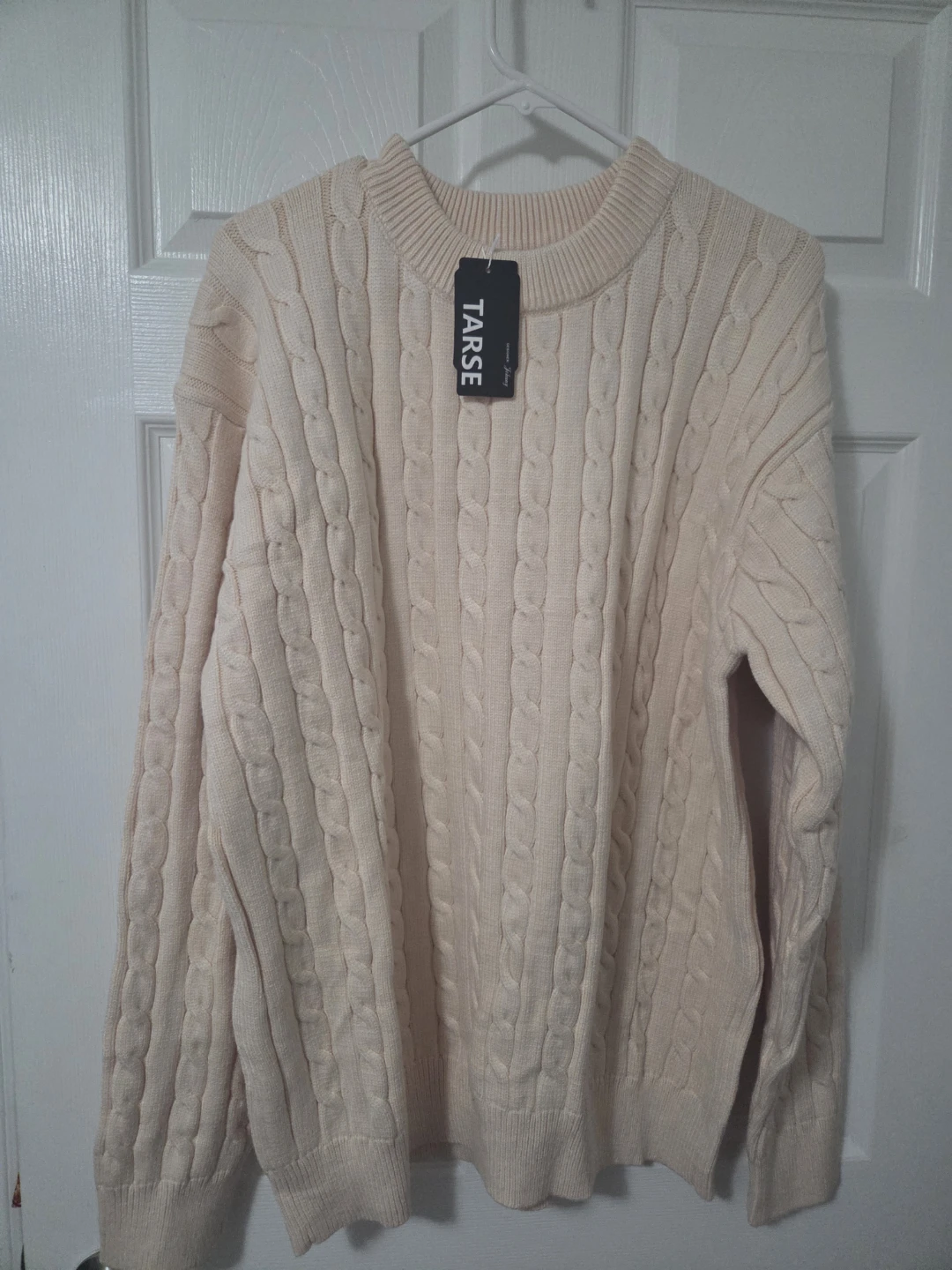 TARSE Cream Cable Knit Sweater