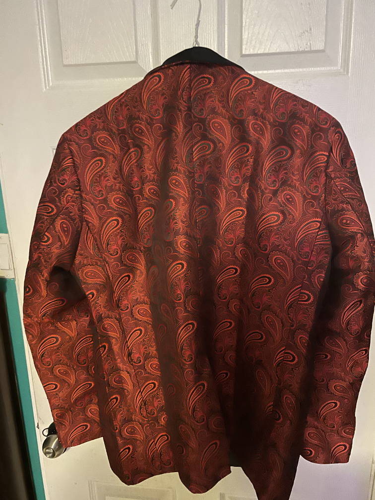Mens Red Paisley Blazer - photo 2