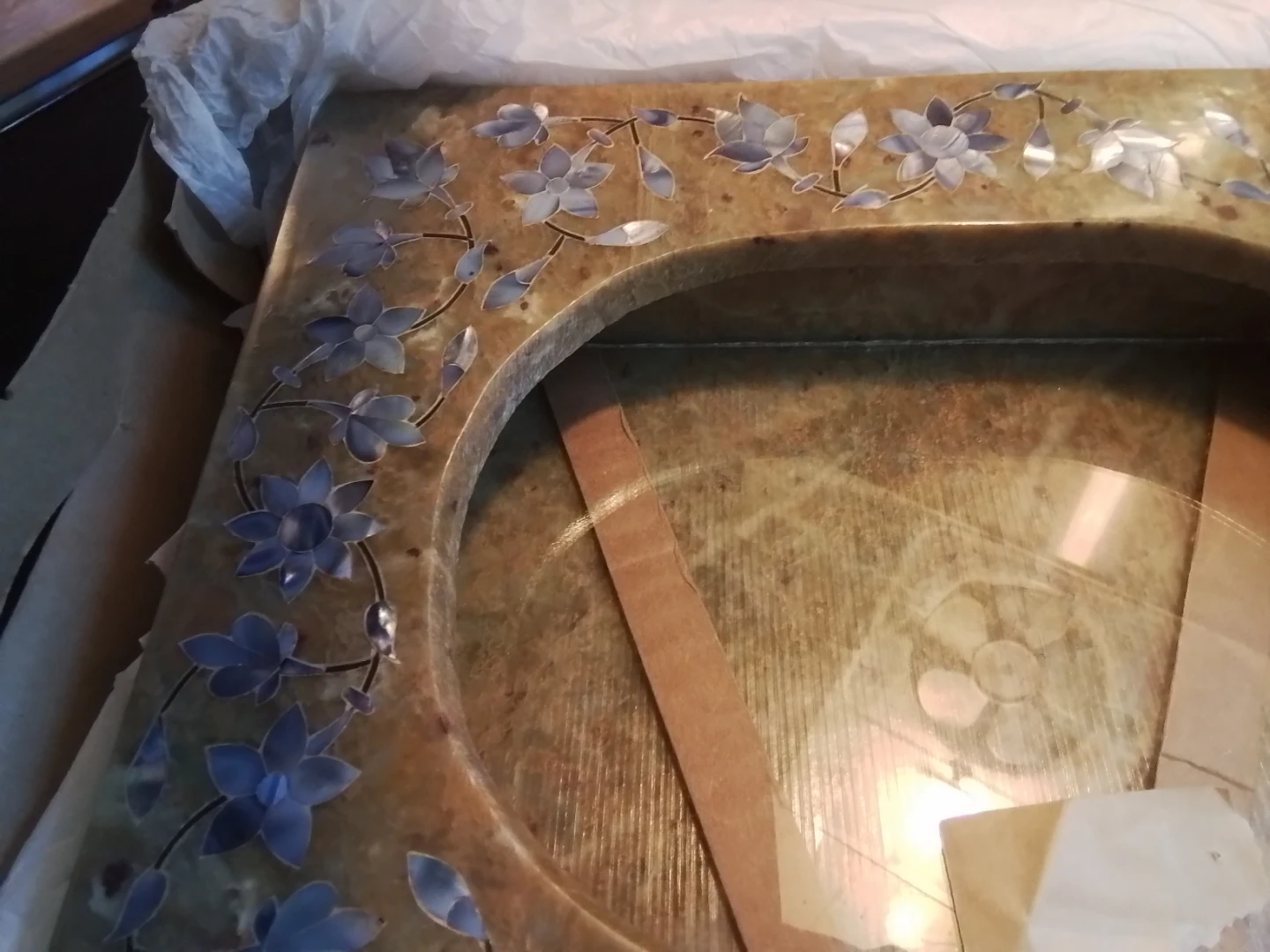 Masterpiece Inlaid Stone Photo Frame – Brand New - photo 5