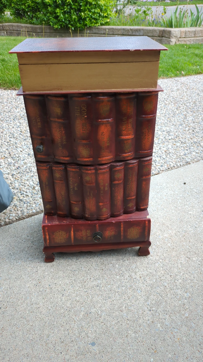 Book Spine Cabinet with Drawer - photo 3