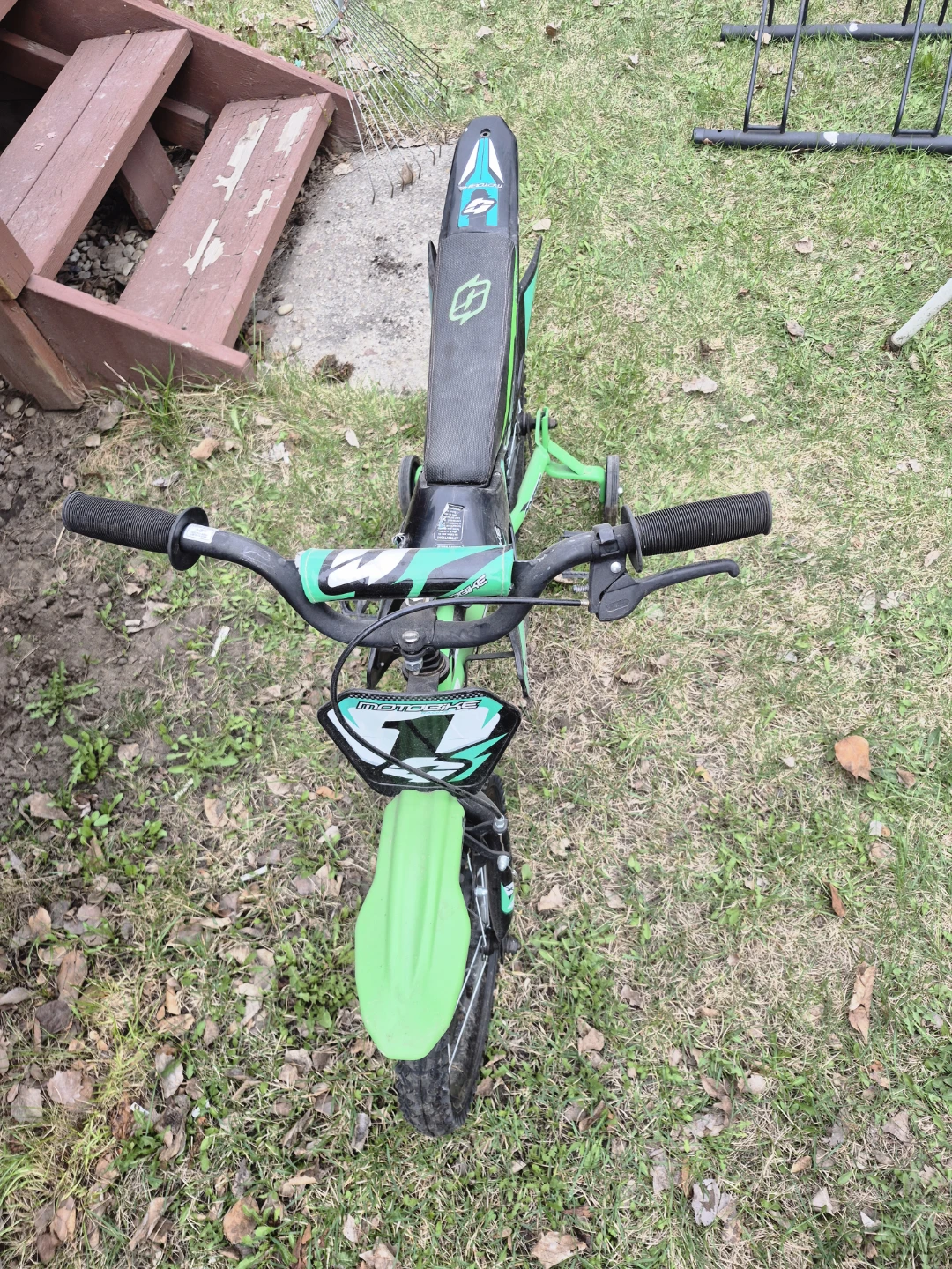 Kids Green Electric Motocross Style Bike - photo 2