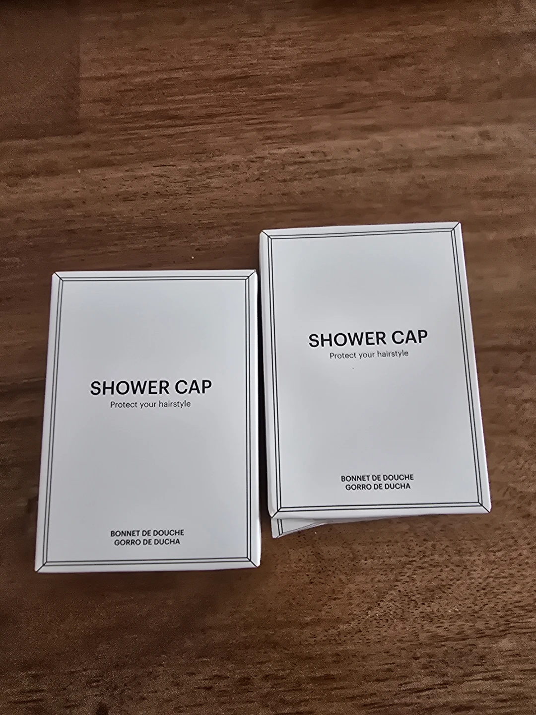 Set of 2 Biodegradable Cornstarch Shower Caps