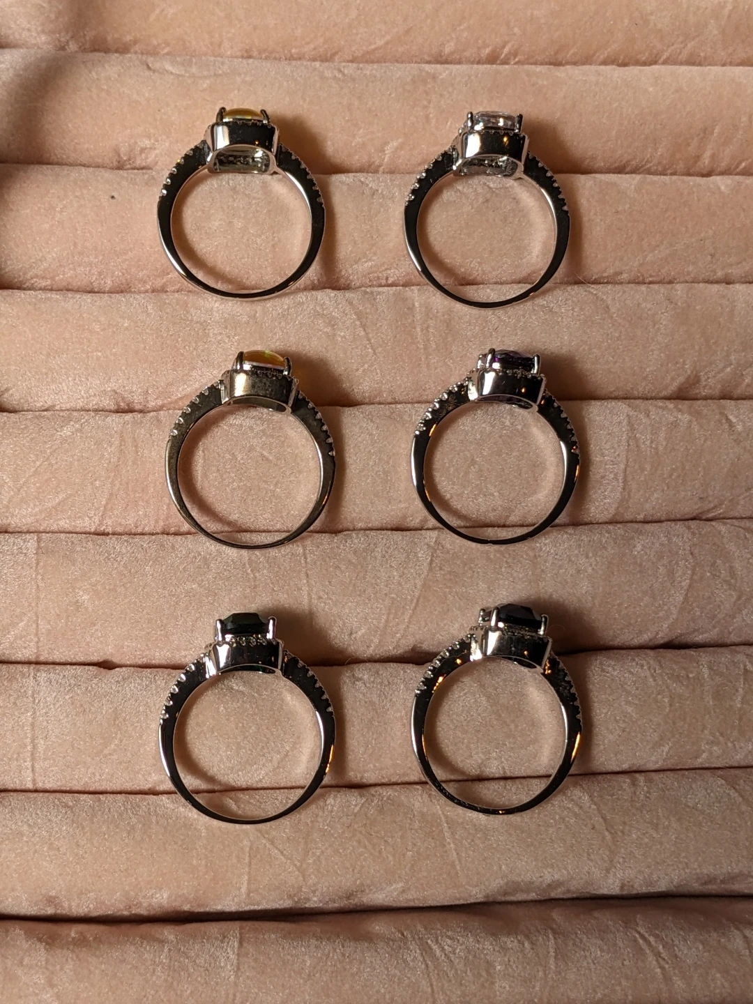 Size 7 Halo Rings - photo 3