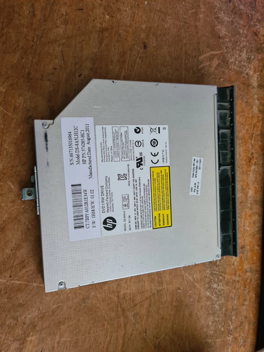 HP DVD+RW Drive DS-8A5LH