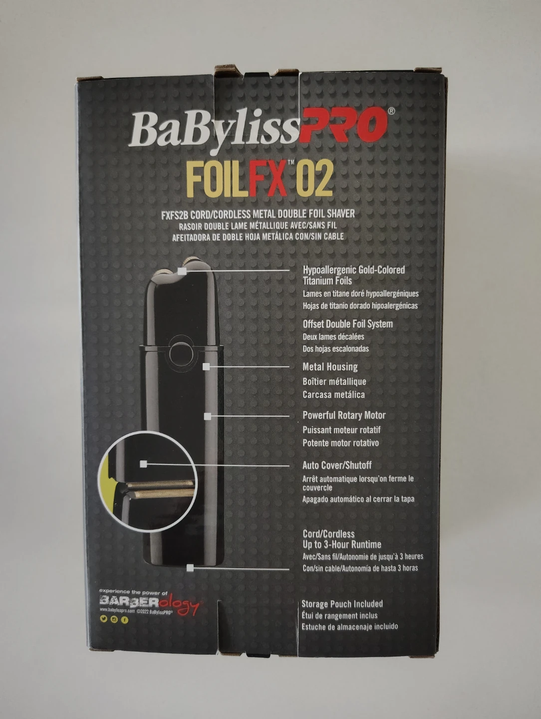 BaBylissPRO FoilFX 02 Cordless Metal Double Foil Shaver - photo 3