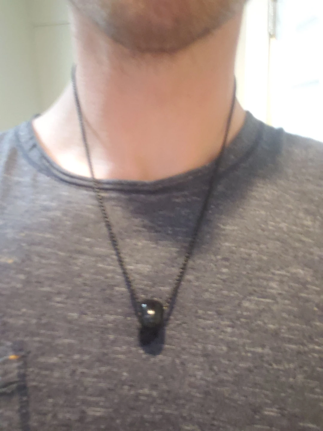 Black Skull Pendant Necklace - photo 2
