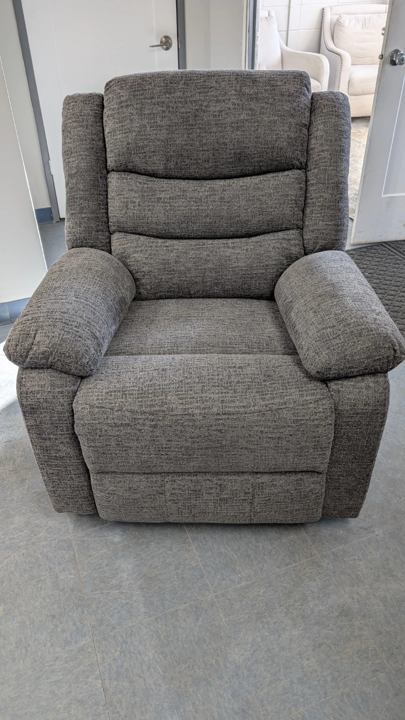 Grey Fabric Recliner Chair
