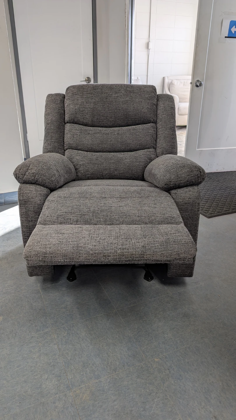Grey Fabric Recliner Chair - photo 3