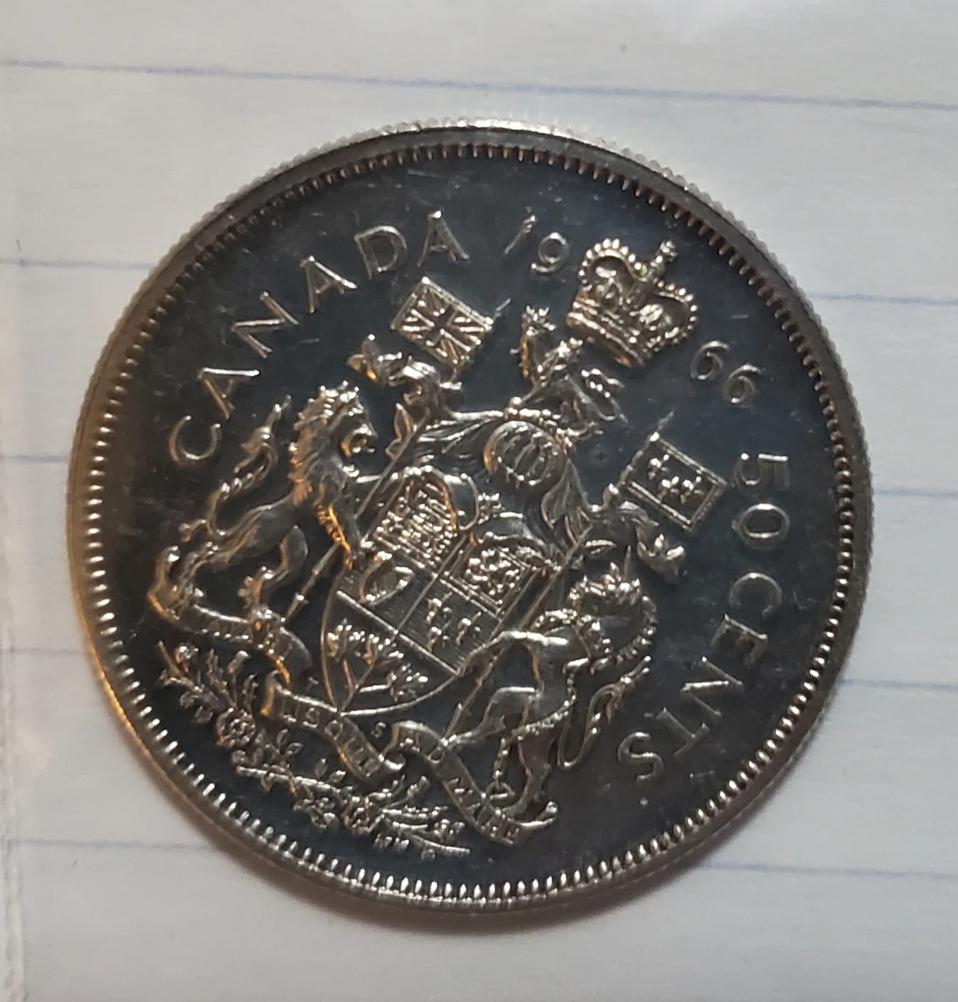 1966 Canada 50 Cent Coin ($25 Firm)