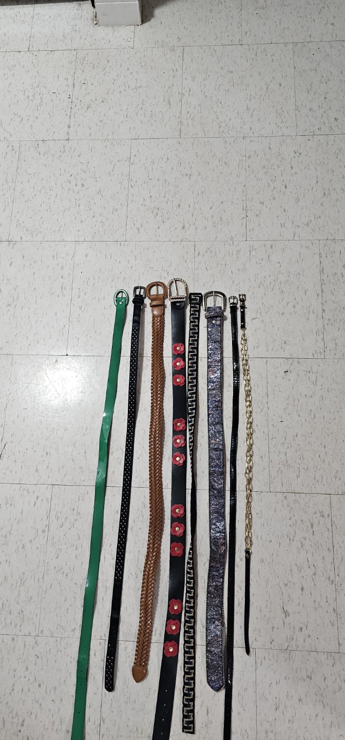 Assorted Women's Belts - 7 Pieces